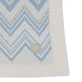 Missoni Sciarpa tinta unita con Fantasia Azzurro per Neonato MX0510 AZZURRO MISSONI 
