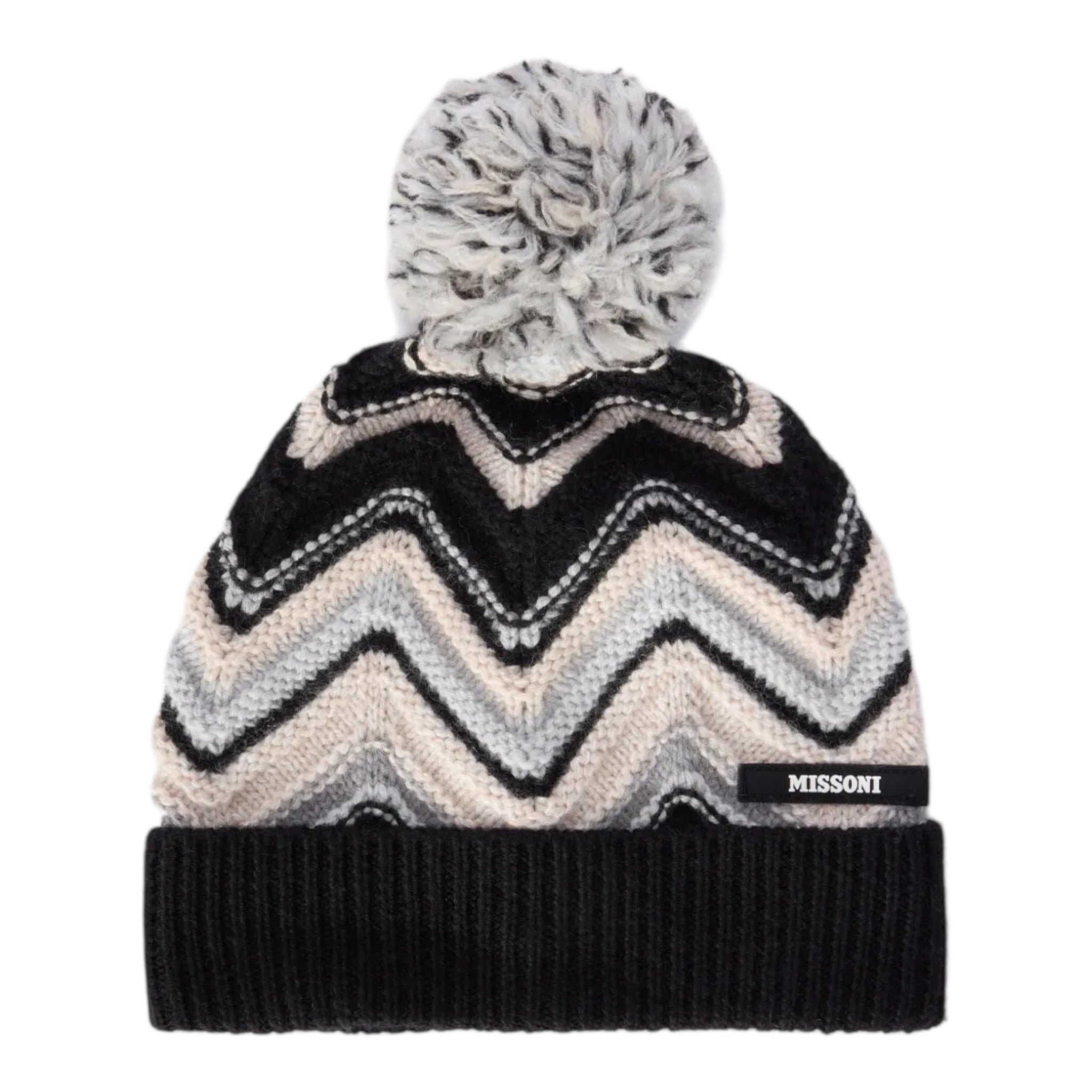 Missoni Cappello tinta unita con Fantasia Panna per Bambino MX0P17X PANNA MISSONI 