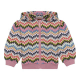 Missoni Felpa Multicolor con Zip E Cappuccio Multicolor per Neonata MX4010 MULTICOLOR MISSONI 