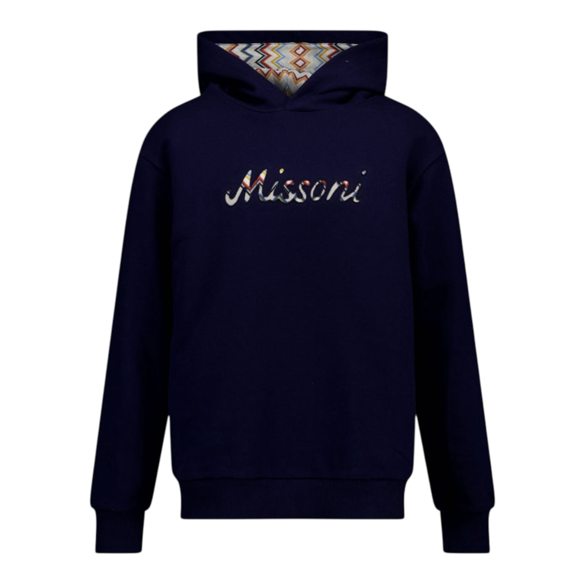 Missoni Felpa tinta unita con Logo Blu per Bambino MX4P60 BLU MISSONI 