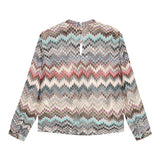 Missoni Camicia tinta unita con Fantasia Panna per Bambina MX5A20 PANNA MISSONI 