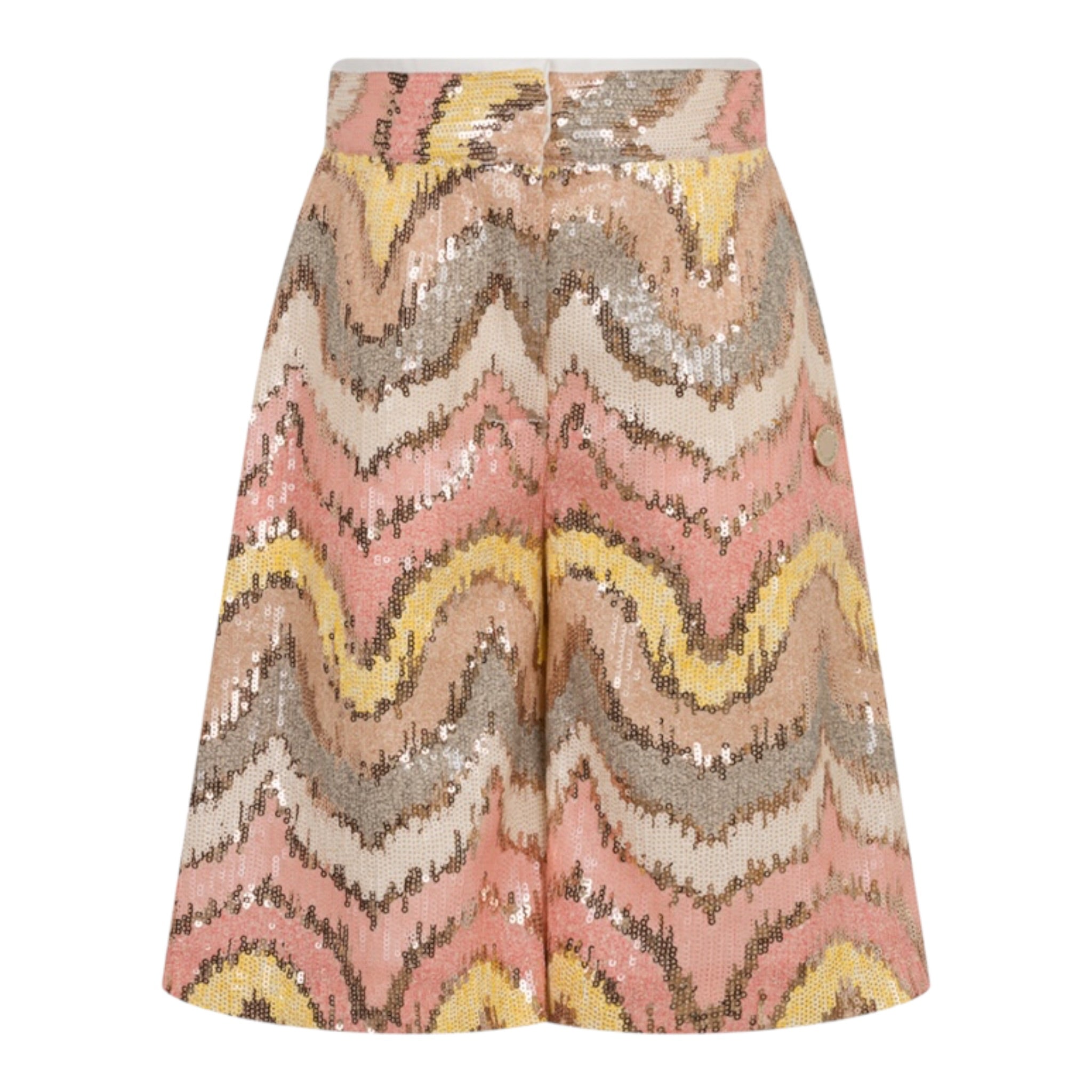 Missoni Short Multicolor con Paillettes Rosa per Bambina MX6A69 ROSA MISSONI 