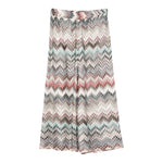 Missoni Pantalone Modello A Palazzo tinta unita con Fantasia Bianco per Bambina MX6B10 BIANCO MISSONI 