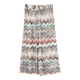 Missoni Pantalone Modello A Palazzo tinta unita con Fantasia Bianco per Bambina MX6B10 BIANCO MISSONI 