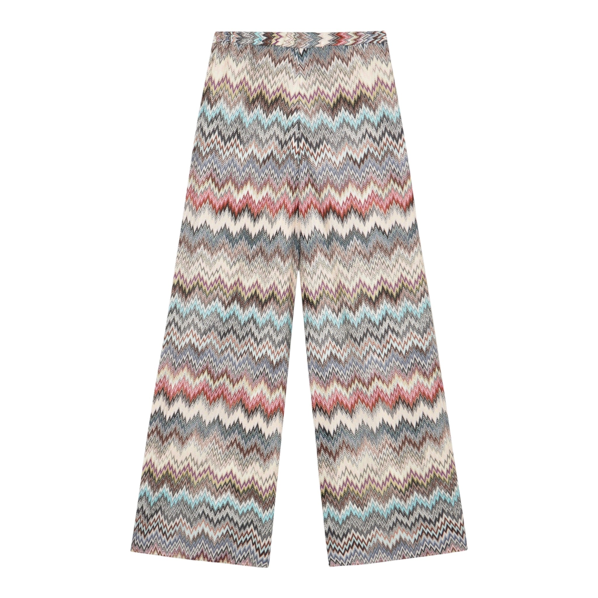 Missoni Pantalone Modello A Palazzo tinta unita con Fantasia Bianco per Bambina MX6B10X BIANCO MISSONI 