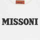 Missoni T-Shirt tinta unita con Stampa Bianco per Bambina MX8A31 BIANCO MISSONI 