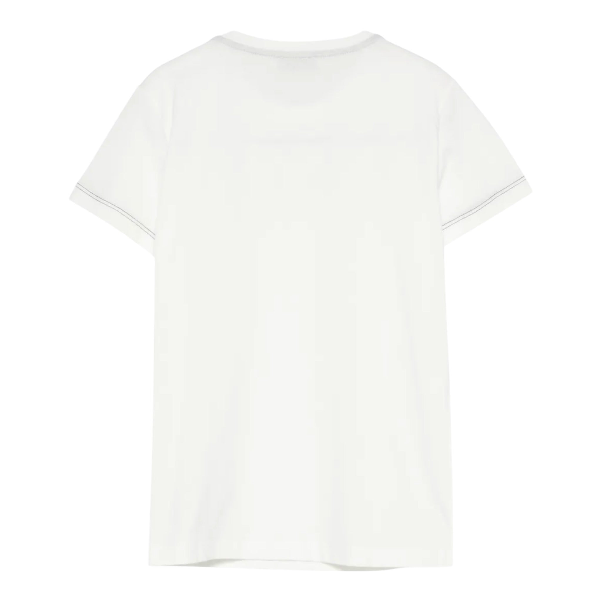 Missoni T-Shirt tinta unita con Stampa Bianco per Bambina MX8A41 BIANCO MISSONI 