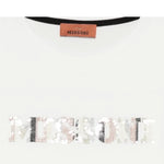 Missoni T-Shirt tinta unita con Stampa Bianco per Bambina MX8A41 BIANCO MISSONI 