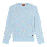 Missoni Maglia tinta unita con Paillettes Azzurro per Bambina MX9A40 AZZURRO MISSONI 