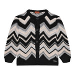 Missoni Cardigan Bicolore con Fantasia Bianco per Bambina MX9P10 BIANCO MISSONI 
