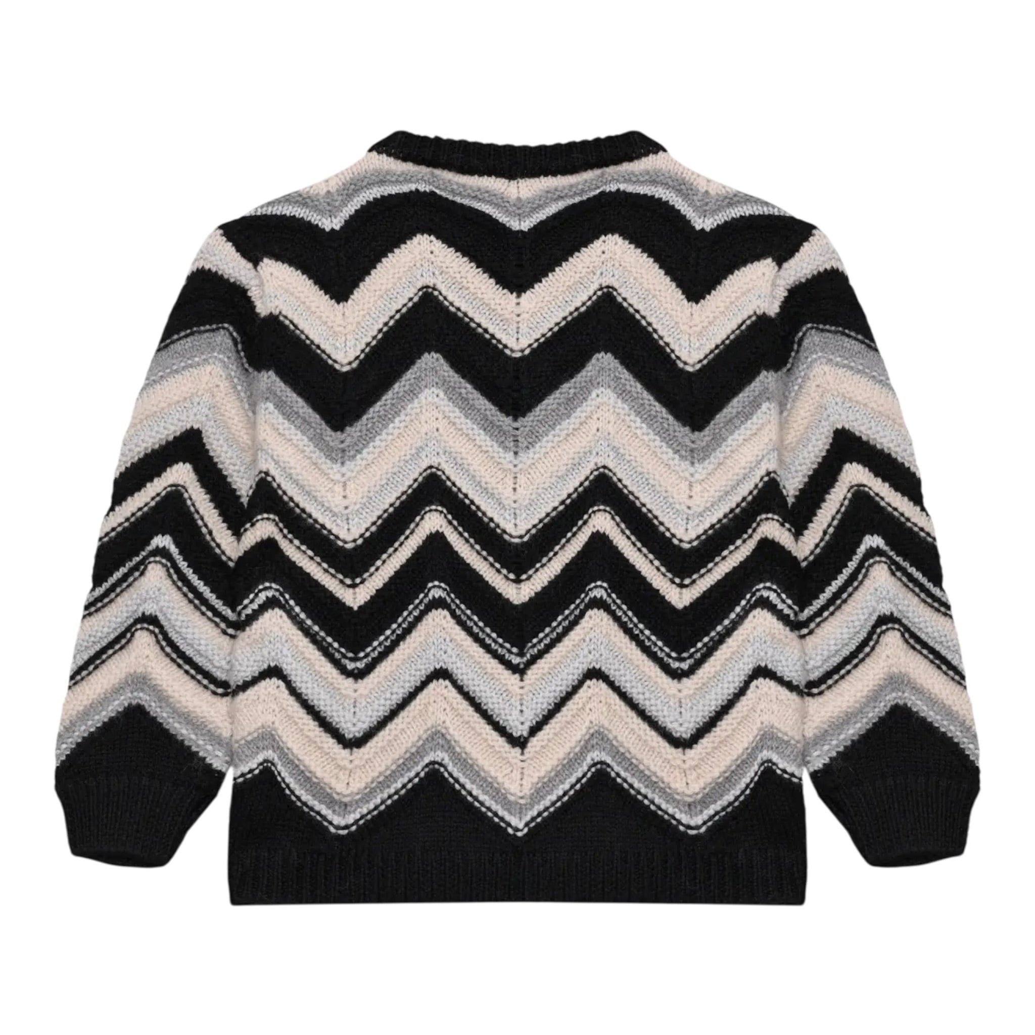 Missoni Cardigan Bicolore con Fantasia Bianco per Bambina MX9P10 BIANCO MISSONI 