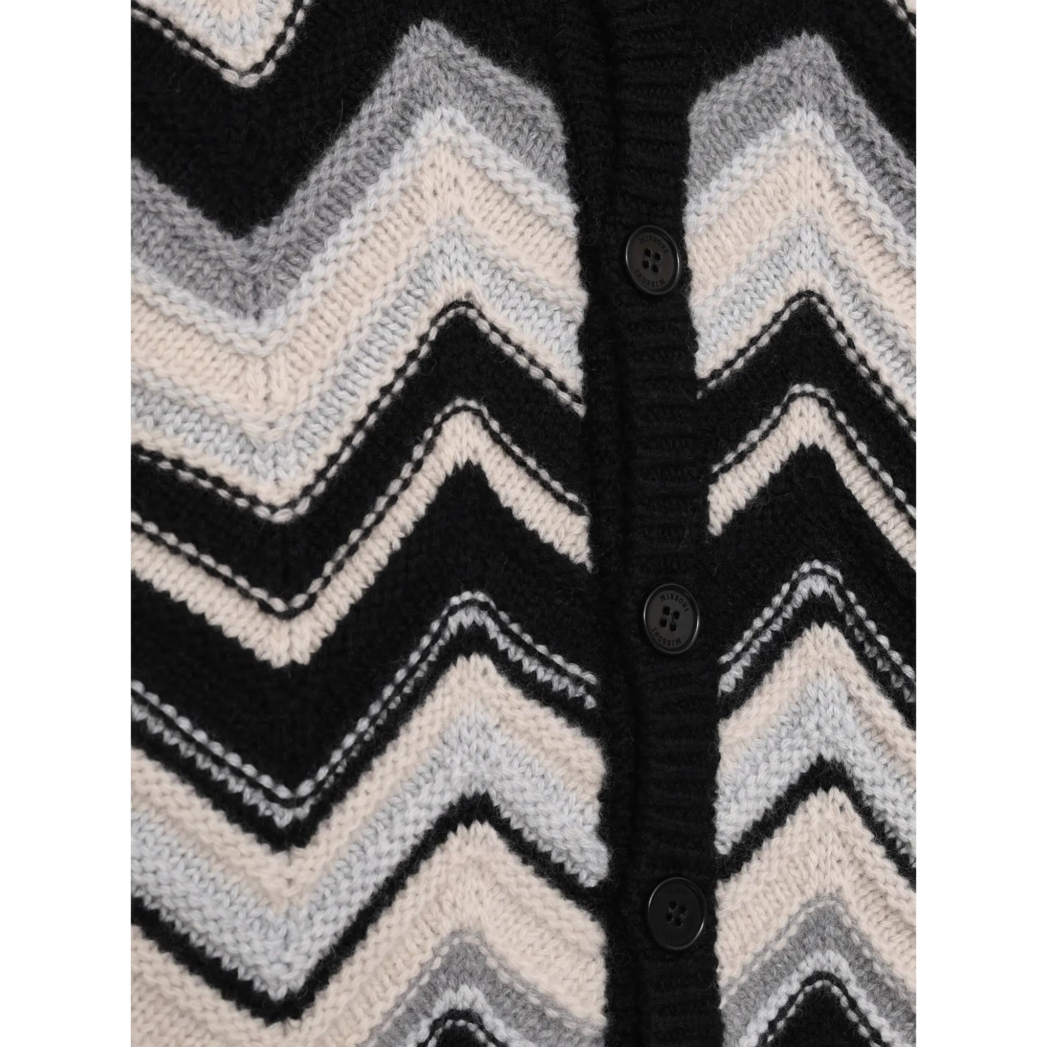 Missoni Cardigan Bicolore con Fantasia Bianco per Bambina MX9P10 BIANCO MISSONI 