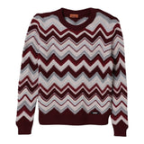 Missoni Maglia tinta unita con Fantasia Bordeaux per Bambina MX9P20 BORDEAUX MISSONI 
