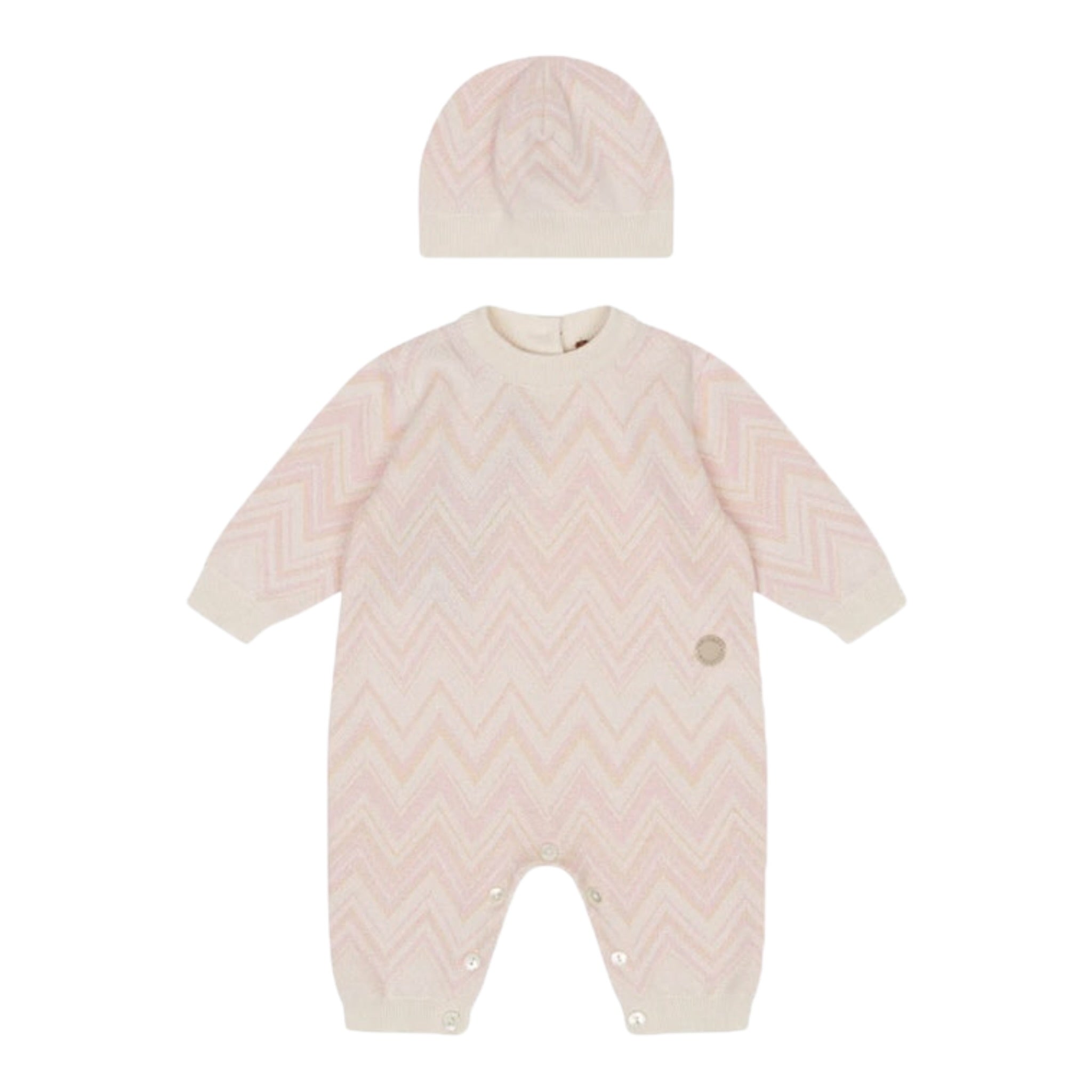 Missoni Set Tutina-Cappello tinta unita Rosa per Neonata MXB050 ROSA MISSONI 