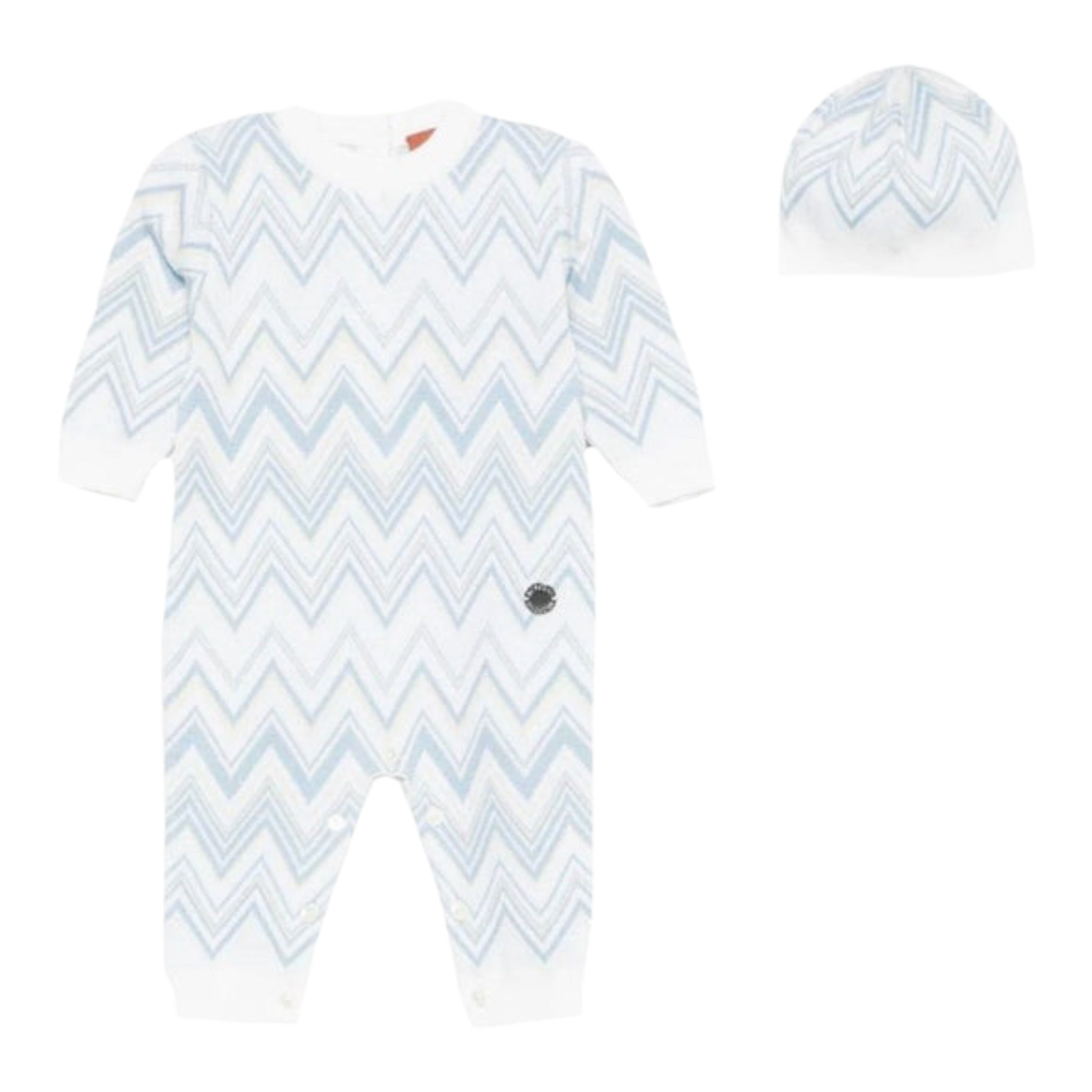 Missoni Set Tutina-Cappello tinta unita Azzurro per Neonato MXB530 AZZURRO MISSONI 