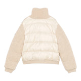 Moncler Giubbino tinta unita In Maglia con Zip Beige per Bambino J2954 BEIGE MONCLER 