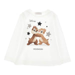 Monnalisa Shirt tinta unita con Stampa Bianco per Bambina 110612 BIANCO MONNALISA 