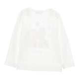 Monnalisa Shirt tinta unita con Stampa Bianco per Bambina 110612 BIANCO MONNALISA 