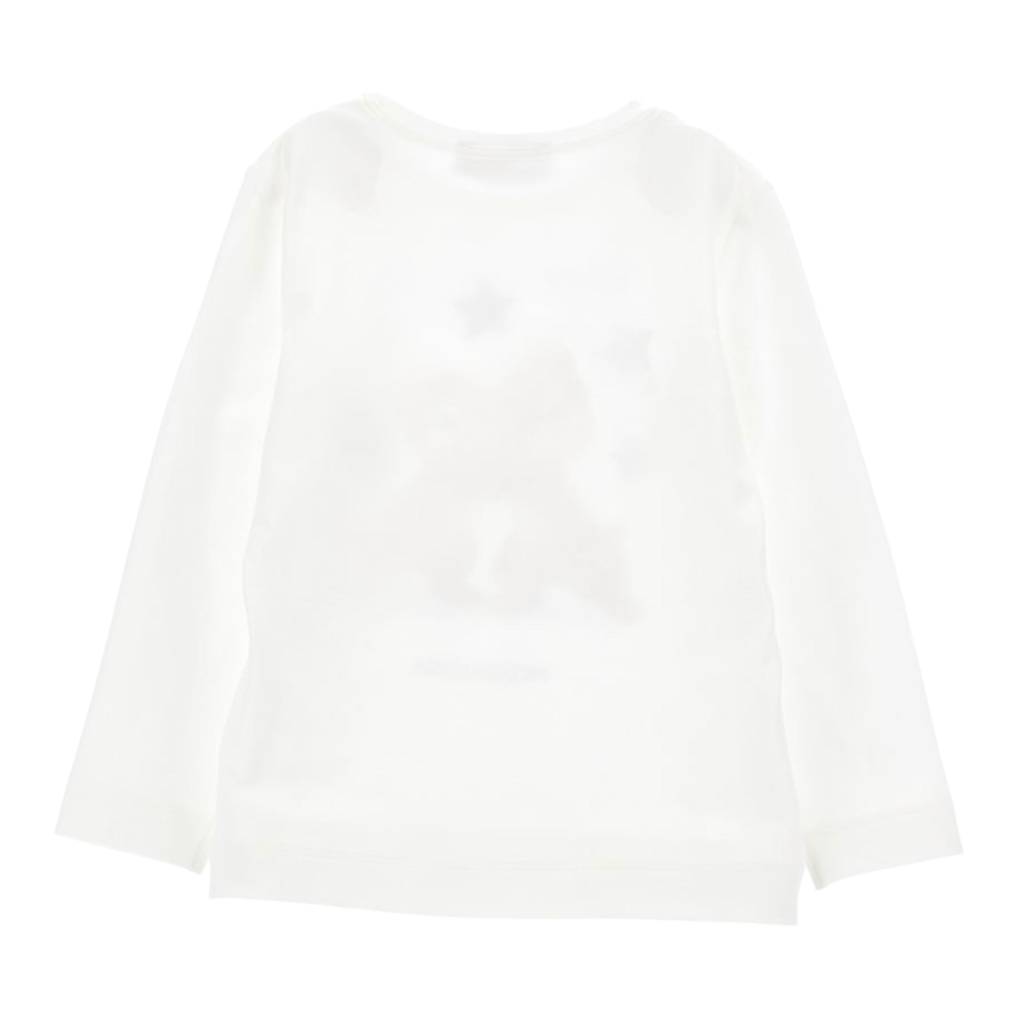 Monnalisa Shirt tinta unita con Stampa Bianco per Bambina 110612 BIANCO MONNALISA 