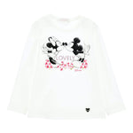 Monnalisa Shirt tinta unita con Stampa Bianco per Bambina 110631 BIANCO MONNALISA 