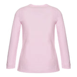 Monnalisa Shirt tinta unita con Stampa Rosa per Bambina 114615PS ROSA MONNALISA 