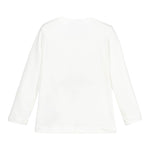 Monnalisa Shirt tinta unita con Stampa Bianco per Bambina 116626SW BIANCO MONNALISA 