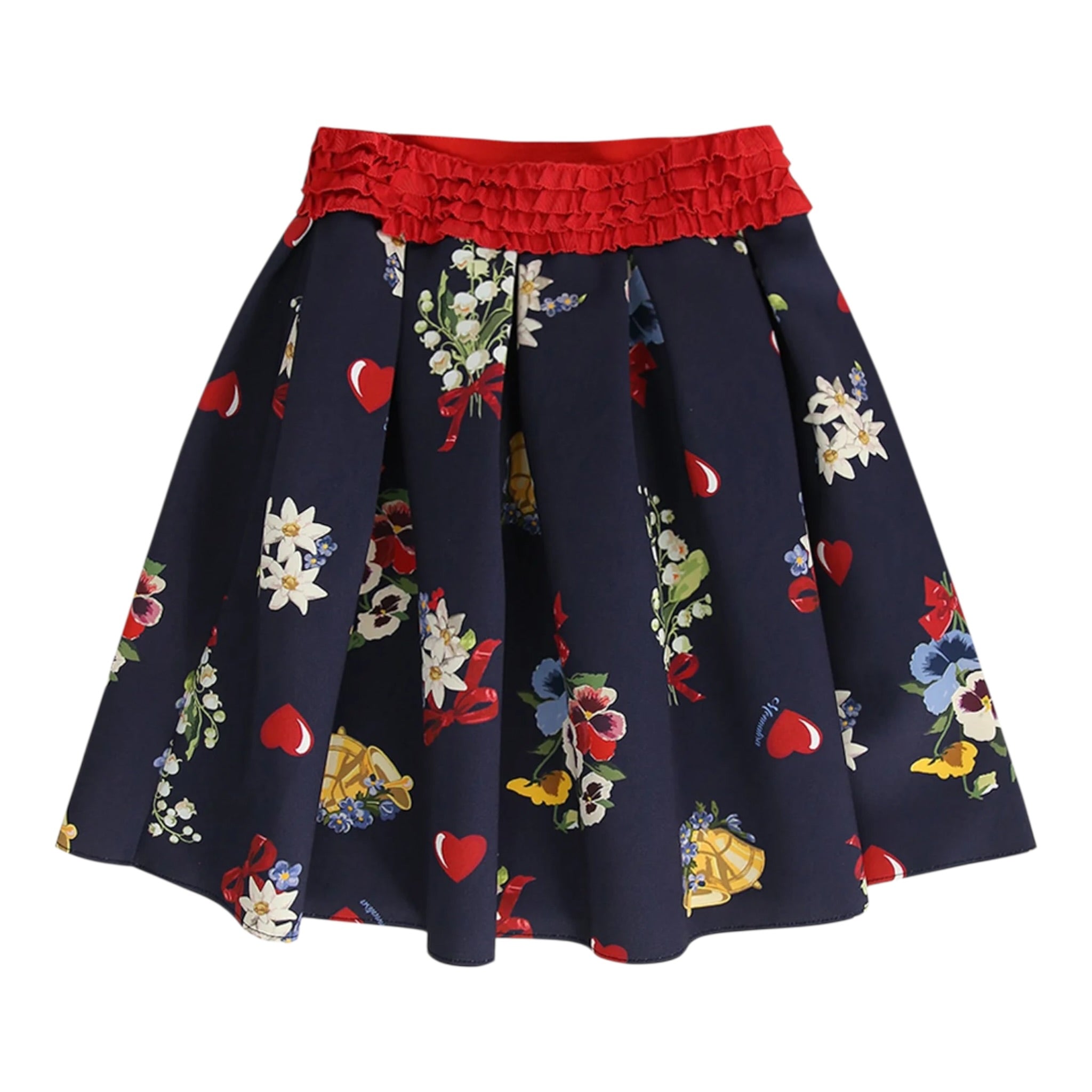 Monnalisa Gonna tinta unita con Elastico In Vita Blu per Bambina 116710 BLU MONNALISA 