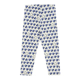Monnalisa Leggins tinta unita con Fantasia Cuori Bianco per Bambina 118421 BIANCO MONNALISA 