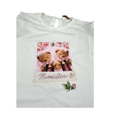 Monnalisa Shirt Girocollo Tinta Unit Ocn Stampa Bianco per Bambina 118624PI BIANCO MONNALISA 