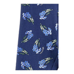Monnalisa Leggins tinta unita con Fantasia Fiori Blu per Bambina 11B408 BLU MONNALISA 