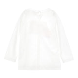 Monnalisa Shirt tinta unita con Stampa Bianco per Bambina 11B609 BIANCO MONNALISA 