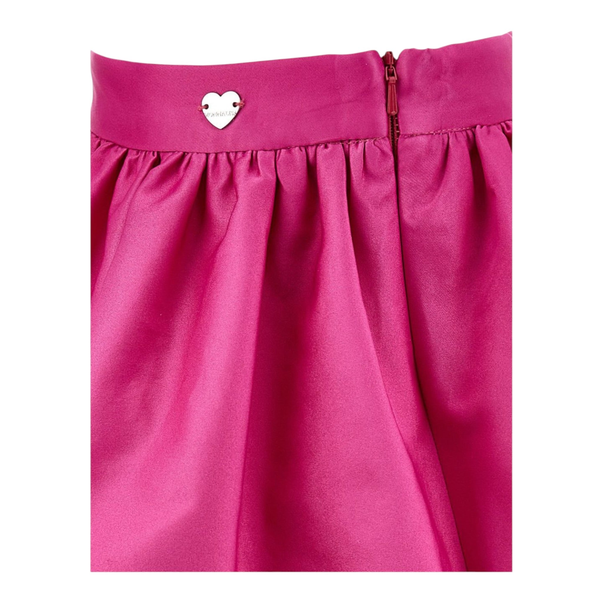 Monnalisa Gonna tinta unita con Logo Fuxia per Bambina 11B704 FUXIA MONNALISA 