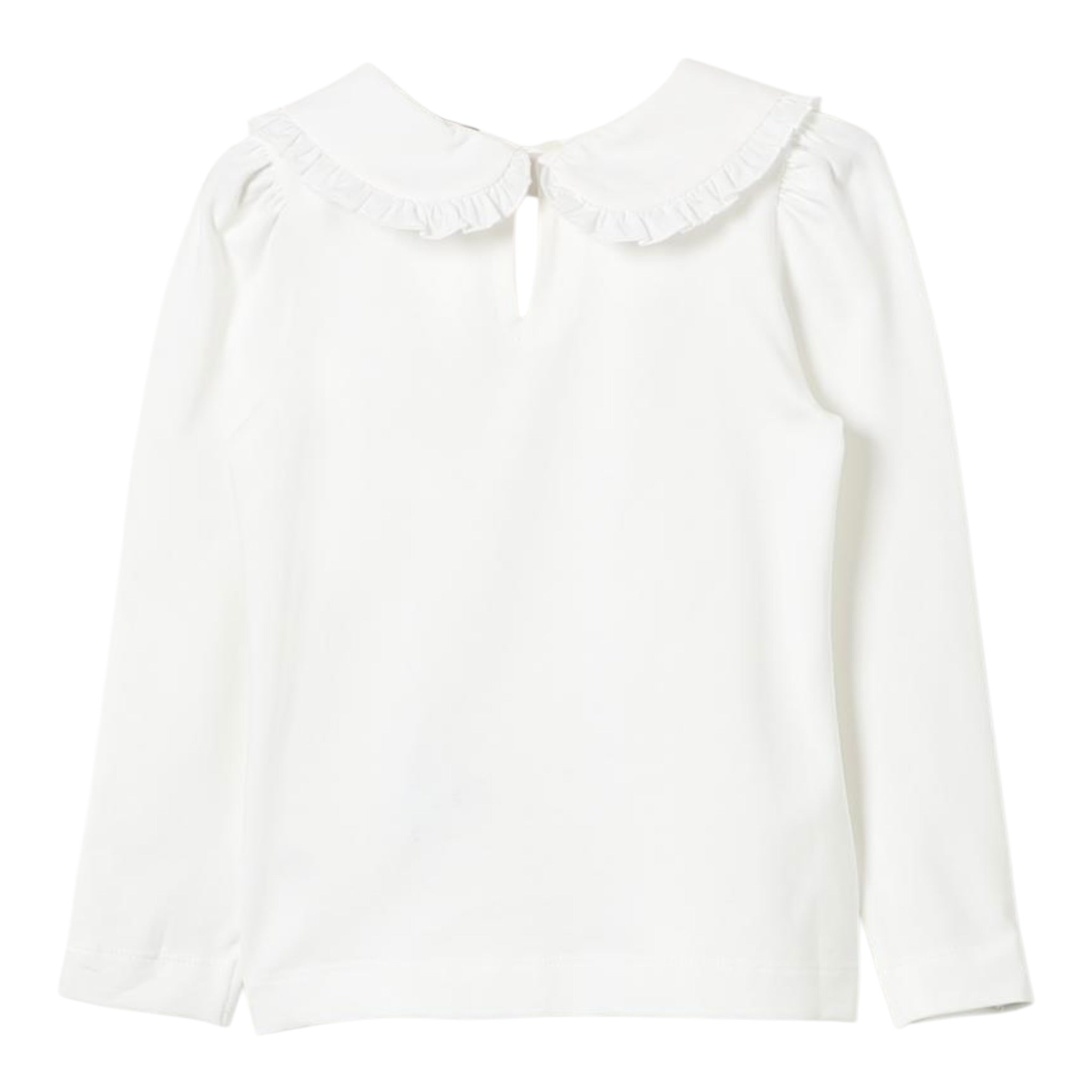 Monnalisa Shirt tinta unita con Colletto Panna per Bambina 11D627J PANNA MONNALISA 
