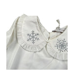 Monnalisa Shirt tinta unita con Colletto Panna per Neonata 11D627 PANNA MONNALISA 