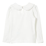 Monnalisa Shirt tinta unita con Colletto Panna per Neonata 11D627 PANNA MONNALISA 