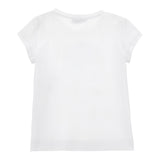Monnalisa T-Shirt Girocollo tinta unita con Stampa Bianco per Neonata 11E622 BIANCO MONNALISA 