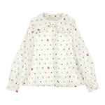 Monnalisa Camicia Manica Lunga tinta unita Panna per Bambina 11F302 PANNA MONNALISA 