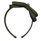 Monnalisa Cerchietto tinta unita con Fiocco Verde per Bambina 17A0001094 VERDE MONNALISA 
