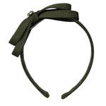 Monnalisa Cerchietto tinta unita con Fiocco Verde per Bambina 17A0001094 VERDE MONNALISA 