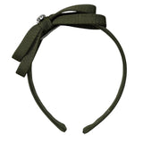Monnalisa Cerchietto tinta unita con Fiocco Verde per Bambina 17A0001094 VERDE MONNALISA 