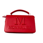 Monnalisa Borsa tinta unita con Logo Rosso per Bambina 17F000 ROSSO MONNALISA 