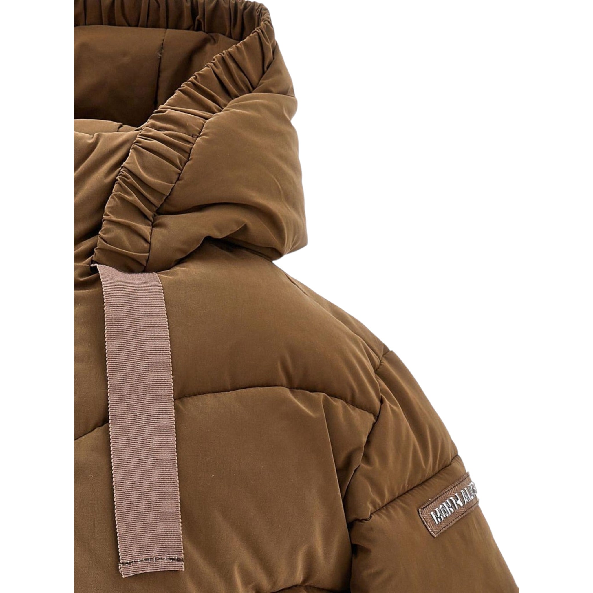 Monnalisa Giubbino tinta unita con Zip E Cappuccio Marrone per Bambina 17F103 MARRONE MONNALISA 