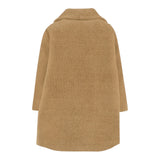 Monnalisa Cappotto tinta unita Doppiopetto Cammello per Bambina 17F109 CAMMELLO MONNALISA 