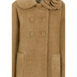 Monnalisa Cappotto tinta unita Doppiopetto Cammello per Bambina 17F109X CAMMELLO MONNALISA 