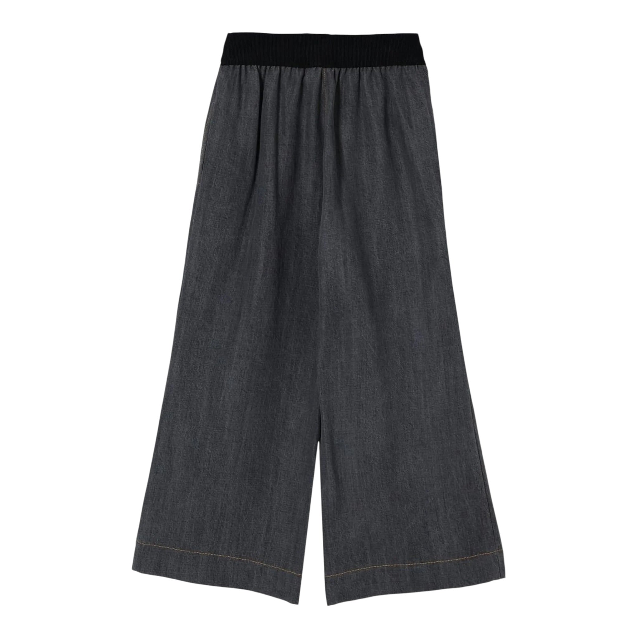Monnalisa Pantalone tinta unita Modello Palazzo Grigio per Bambina 17F402 GRIGIO MONNALISA 