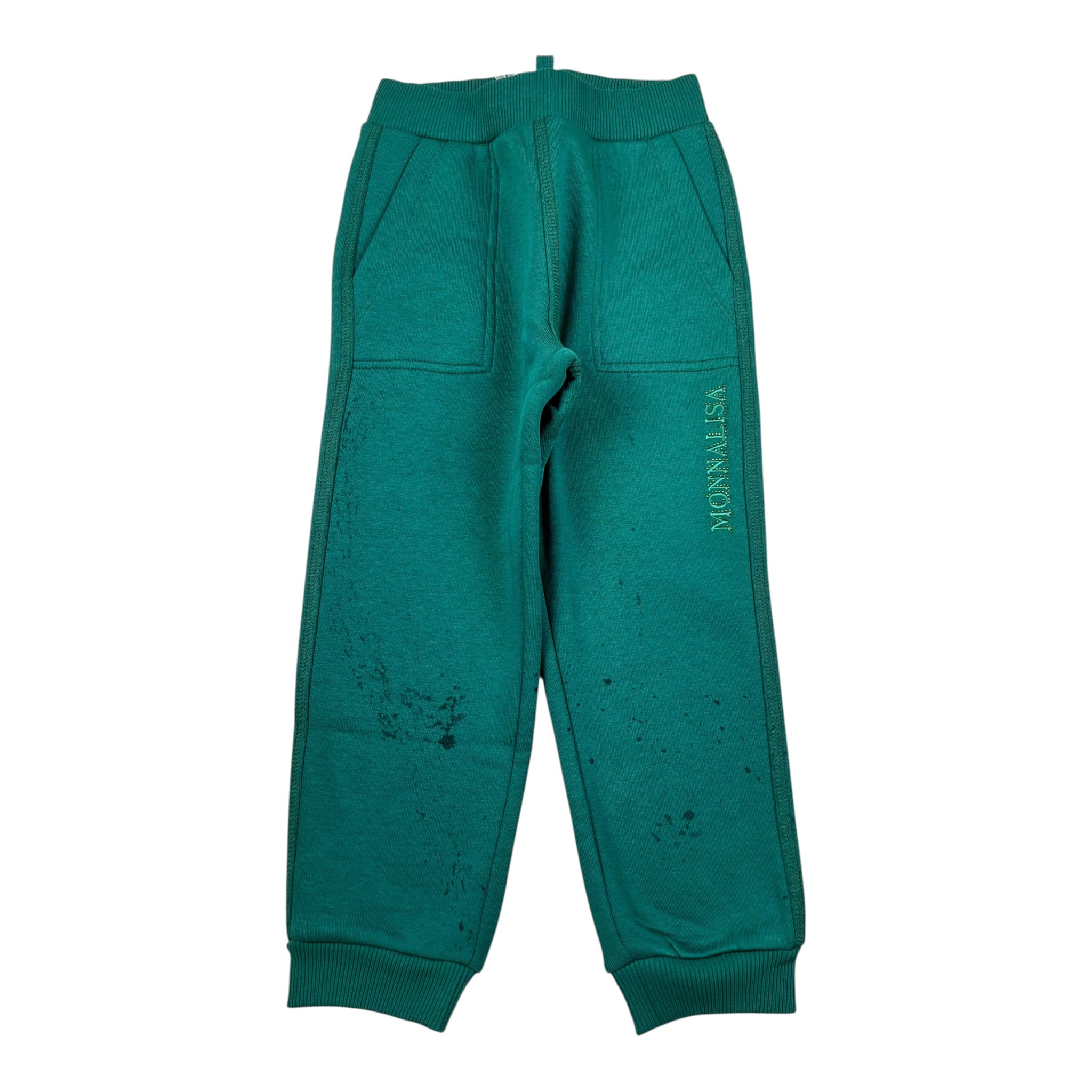 Monnalisa Pantalone Modello Tuta tinta unita Verde per Bambina 17F405 VERDE MONNALISA 