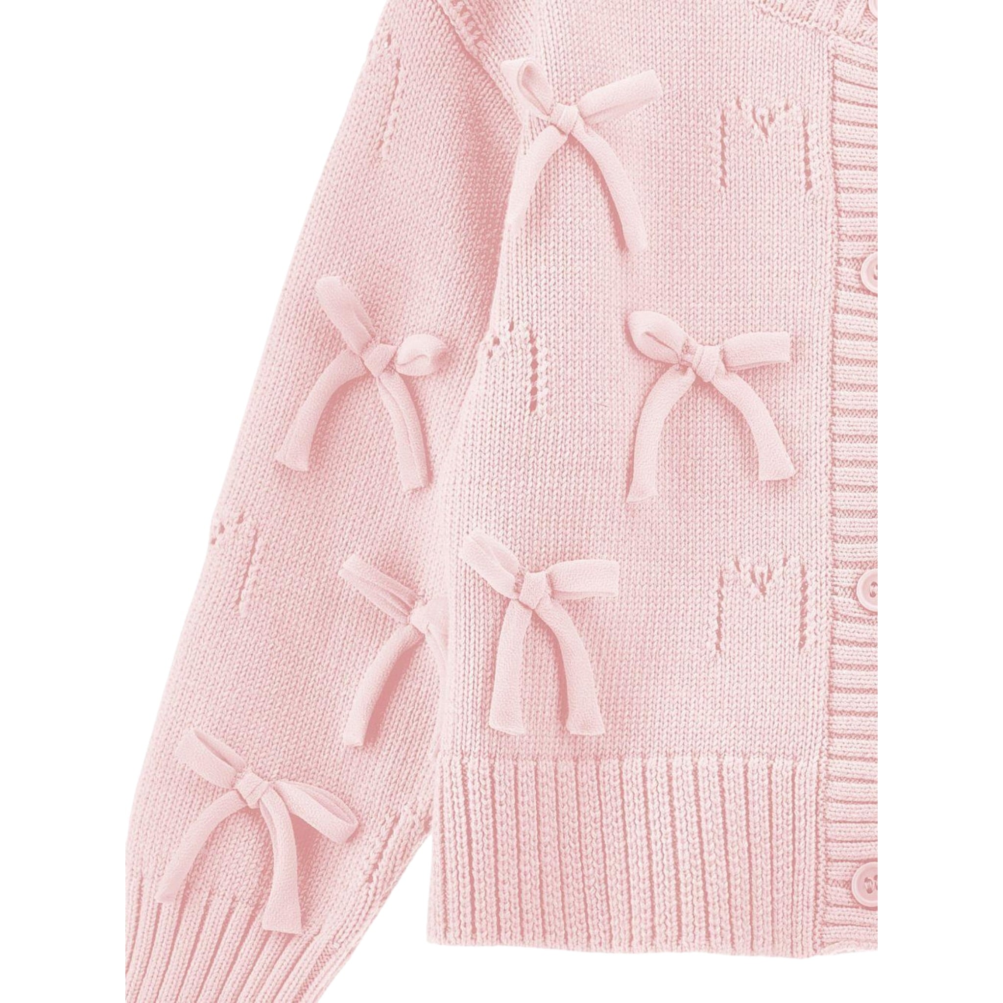 Monnalisa Cardigan tinta unita con Applicazioni Rosa per Bambina 17F801X ROSA MONNALISA 