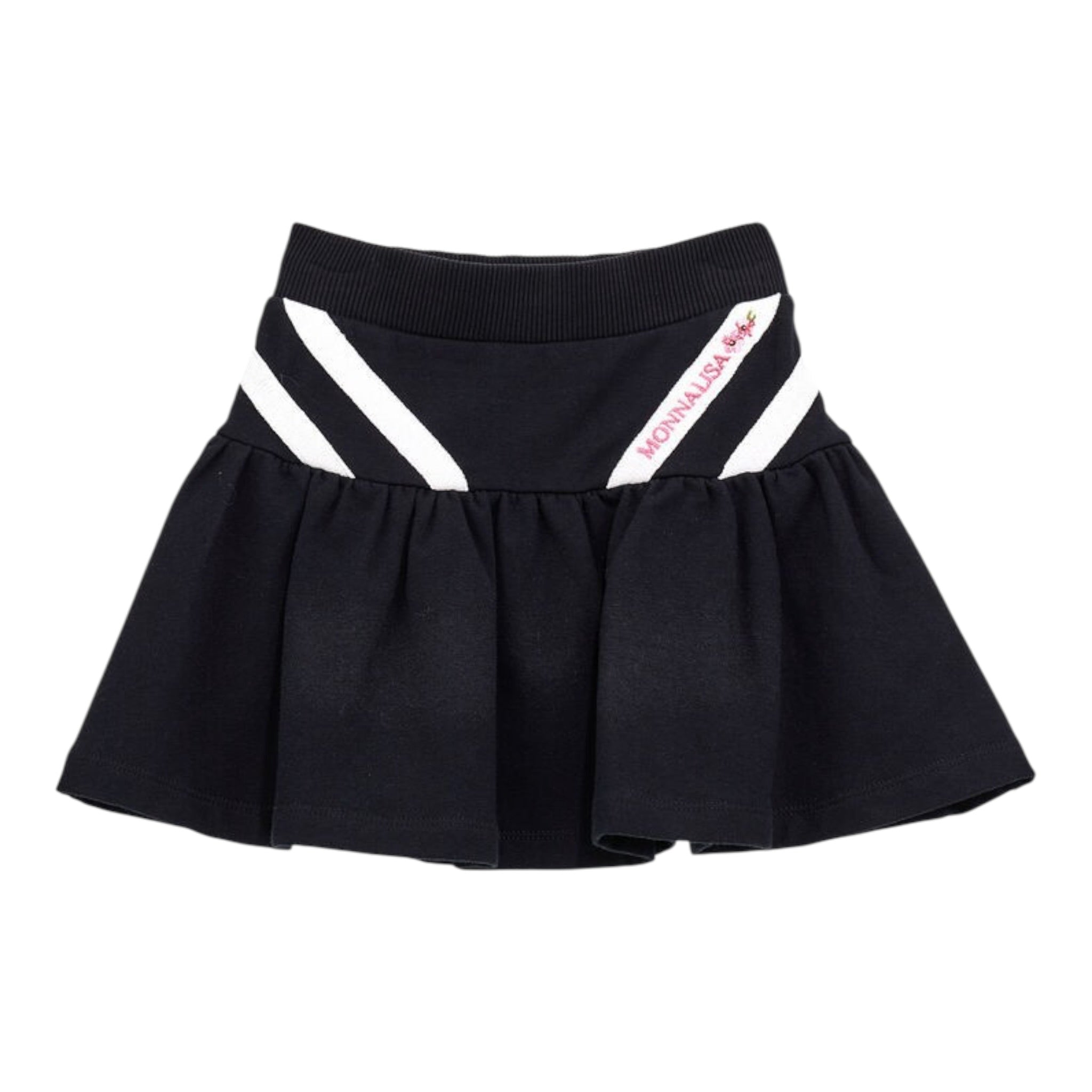 Monnalisa Gonna tinta unita con Stampa Nero per Bambina 190706 NERO MONNALISA 
