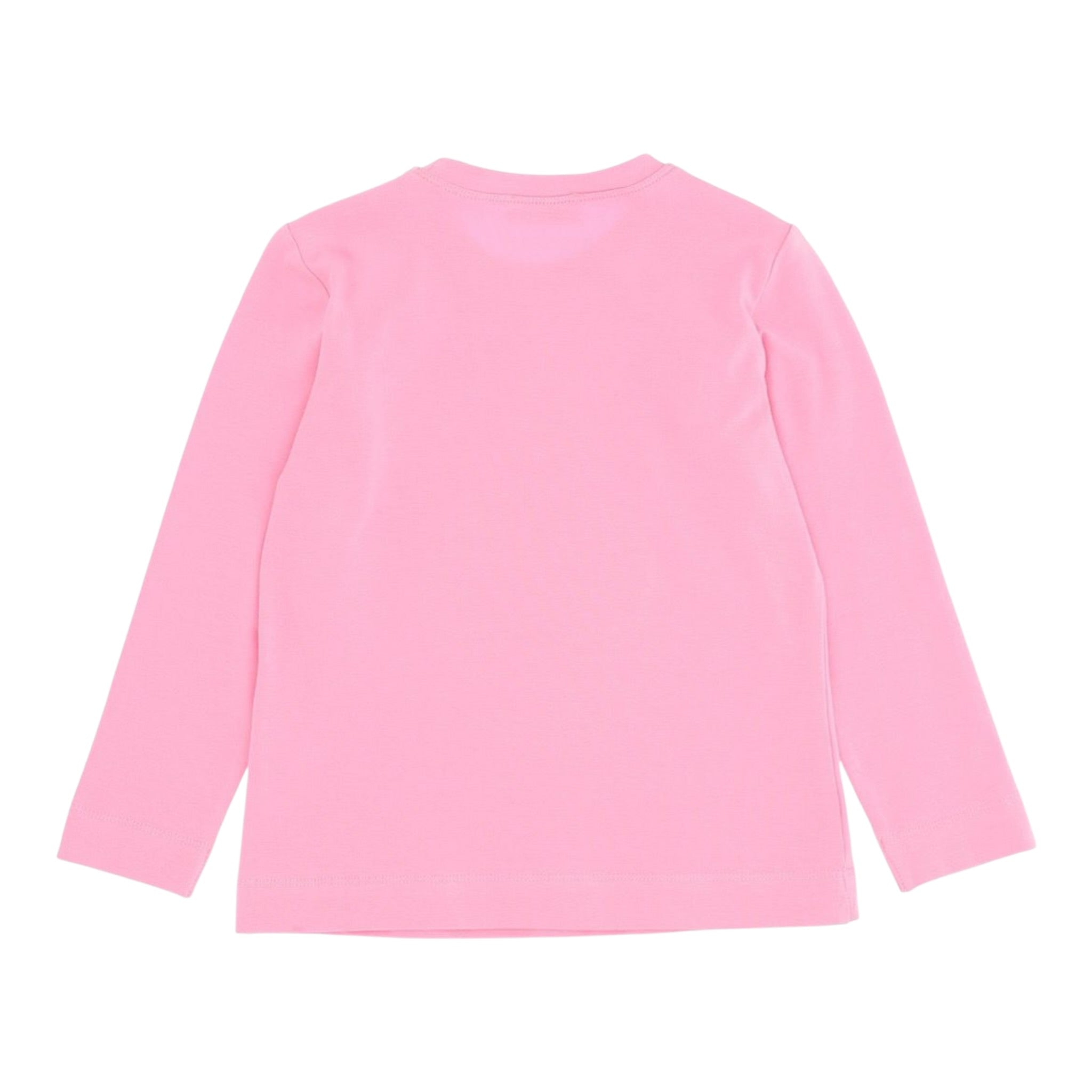 Monnalisa Shirt tinta unita con Stampa Rosa per Bambina 198688SX ROSA MONNALISA 