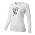 Monnalisa Shirt tinta unita con Stampa Bianco per Bambina 19B612 BIANCO MONNALISA 